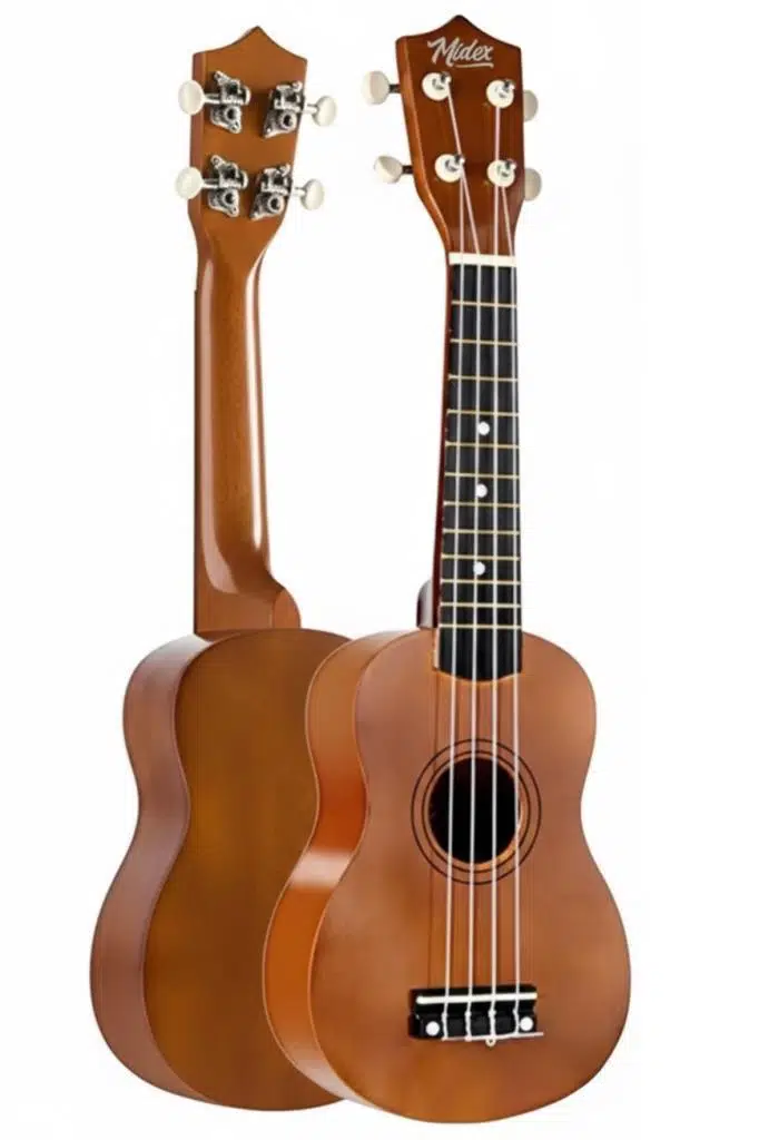 Midex UKX-901M Brown Soprano Ukulele (Askı Çanta Metod Pena)