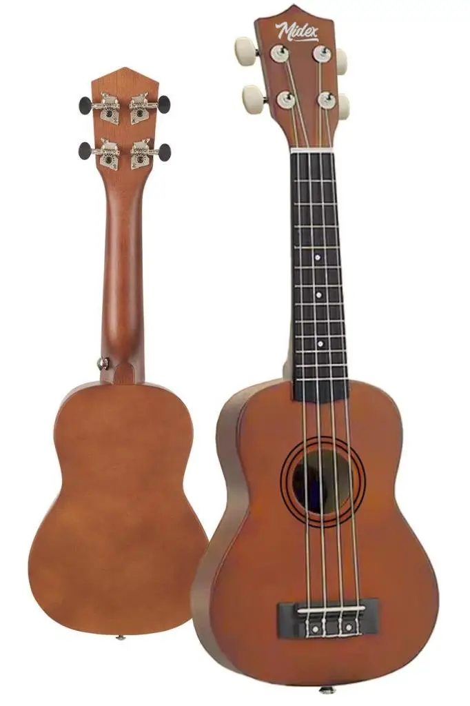 Midex UKX-901M Brown Soprano Ukulele (Askı Çanta Metod Pena)