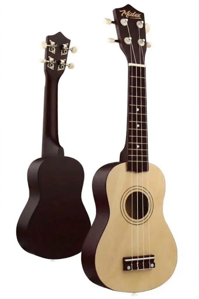 Midex UKX-901NT Naturel Soprano Ukulele (Askı Çanta Pena)