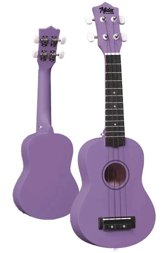 Midex UKX-901PRP Mor Soprano Ukulele (Askı Çanta Metod Pena)