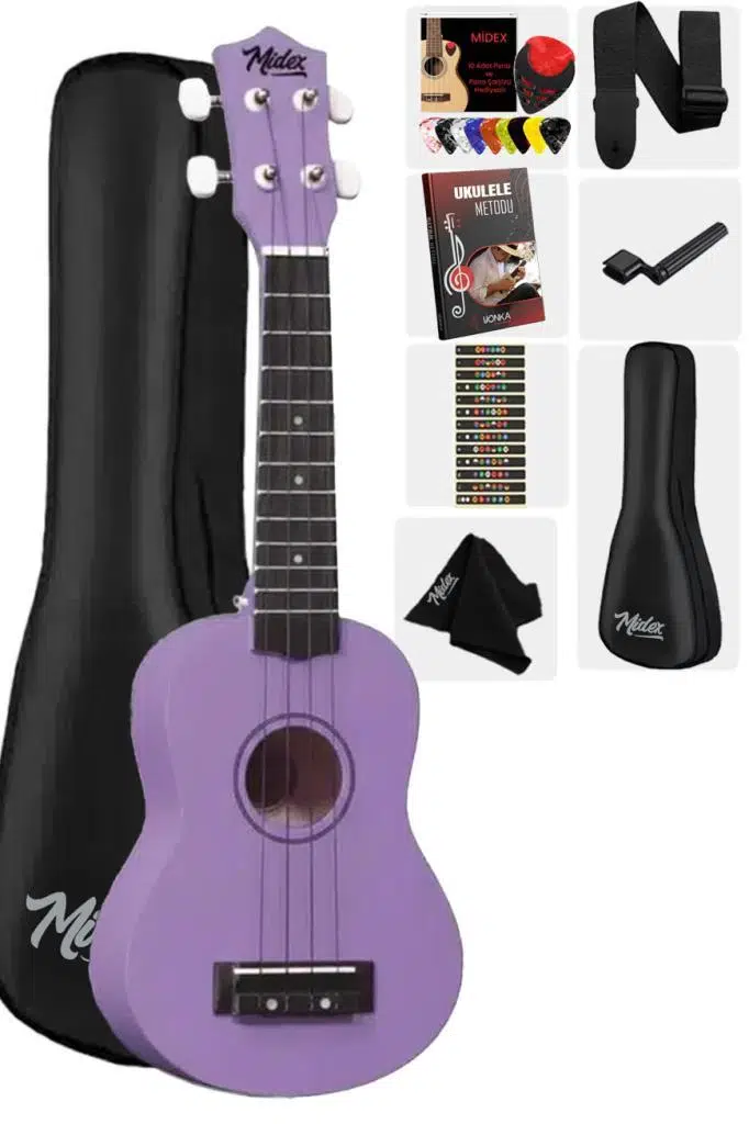Midex UKX-901PRP Mor Soprano Ukulele (OUTLET)
