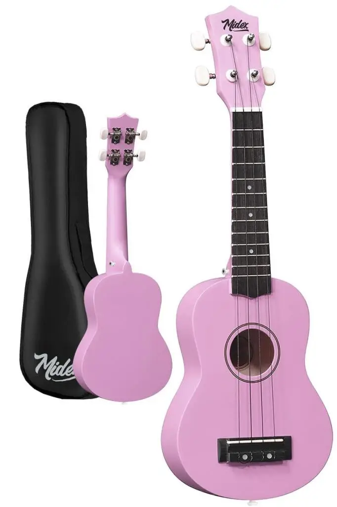 Midex UKX-901PU Lila Soprano Ukulele (Askı Çanta Metod Pena)