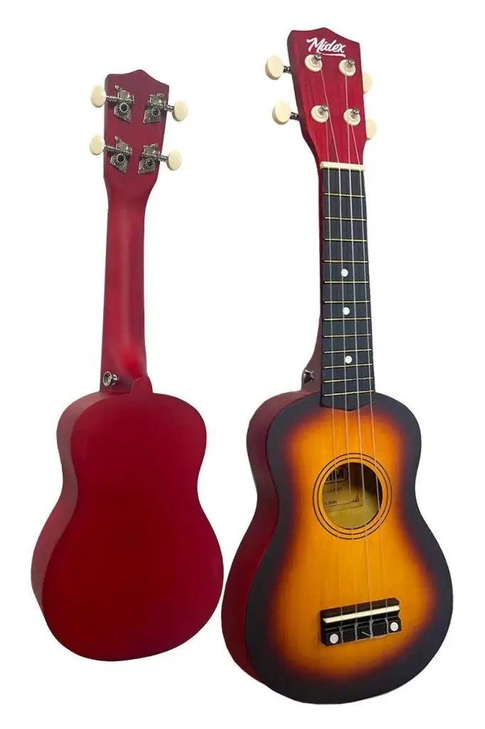 Midex UKX-901SB Sunburs Soprano Ukulele (Askı Çanta Metod Pena)