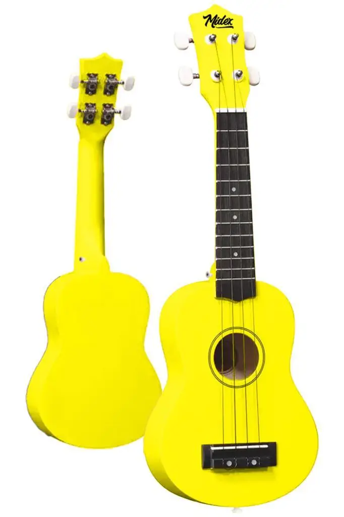 Midex UKX-901YLW Sarı Soprano Ukulele (Askı Çanta Metod Pena)