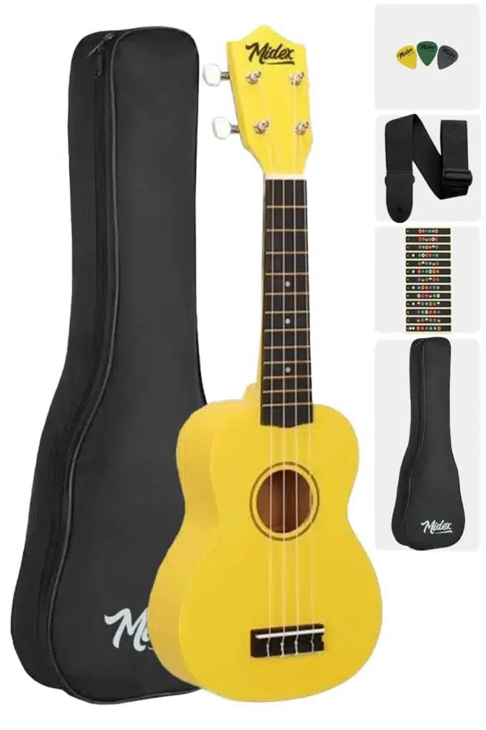 Midex UKX-901YLW Sarı Soprano Ukulele (OUTLET)