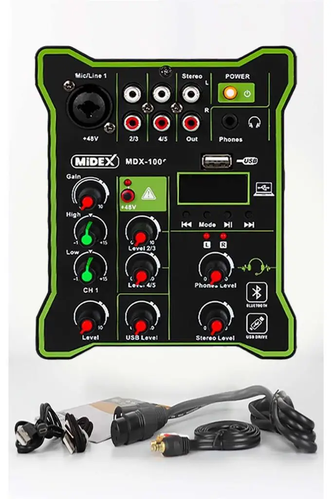 Midex Wizard Paket-1 CX2 Stüdyo Mikrofon MDX-100 Stüdyo Kayıt Mikseri Kulaklık Ekipman Seti