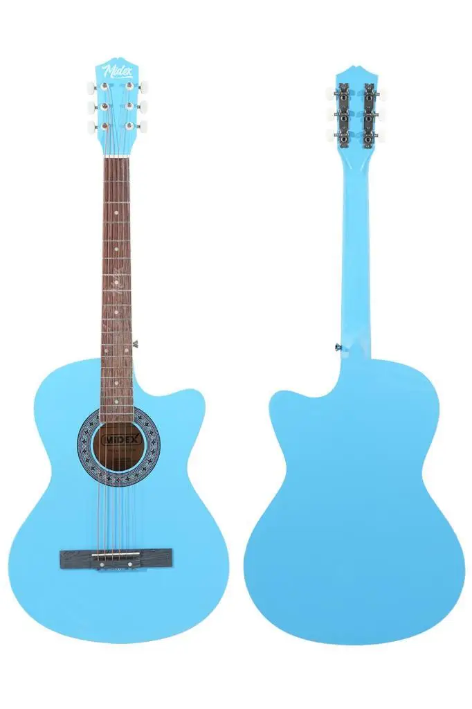 Midex XC-120LTB Kaliteli Akustik Gitar Gül Klavye Sap Ayarlı 4/4 Full Set
