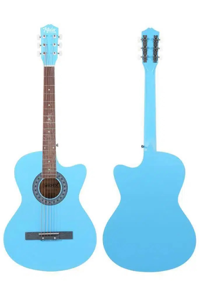 Midex XC-120LTB Kaliteli Akustik Gitar Gül Klavye Sap Ayarlı 4/4 Full Set