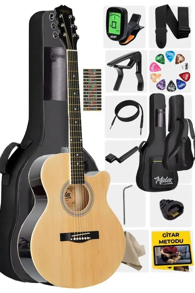 https://www.yonkamuzikmarket.com/midex-xc-200nt-kesik-kasa-profesyonel-akustik-gitar-4-4-yetiskin-ust-segment-gigbag-canta-tuner-capo-aski-pena