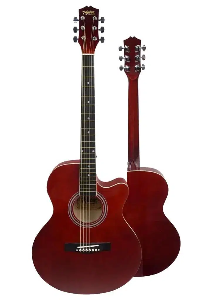 Midex XC-200RD Kaliteli Akustik Gitar Seti 40 İnç 4/4 Yetişkin Full Set