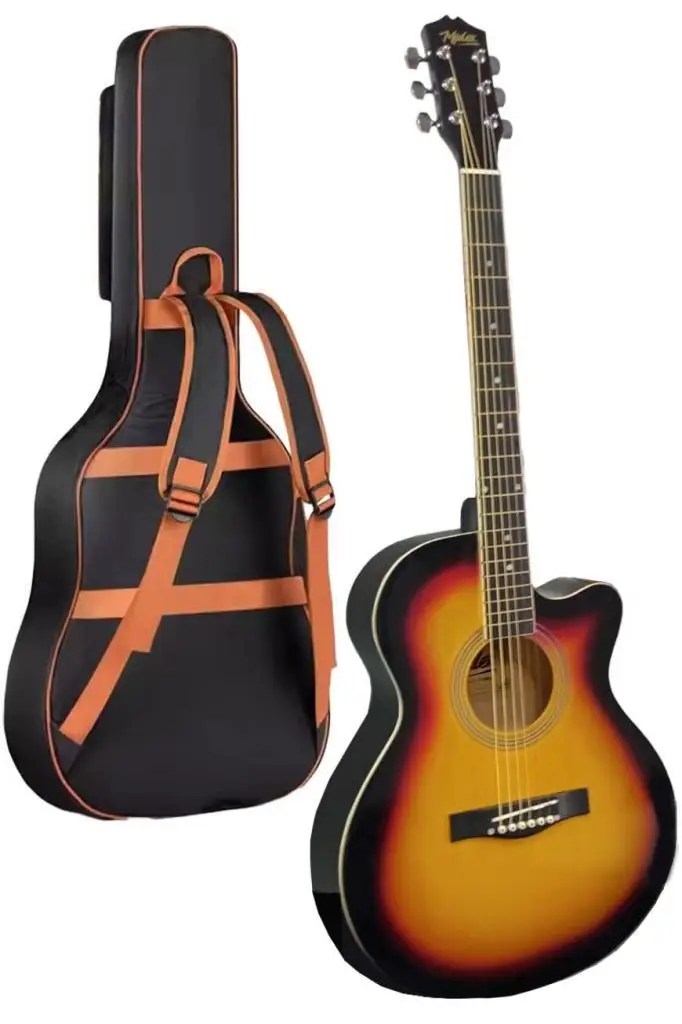 Midex XC-200SB Kaliteli Akustik Gitar Seti 40 İnç 4/4 Yetişkin Full Set