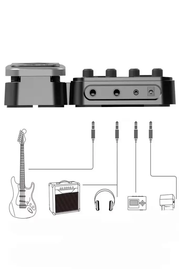 Nux MG-100 Multi-Efekt Gitar Efekt Pedalı Gitar Prosesörü