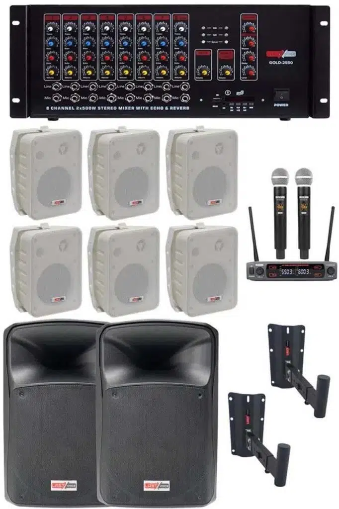 Okul Ses Sistemi İdeal İç-Dış Anfi Hoparlör Sistemi Full Paket-3