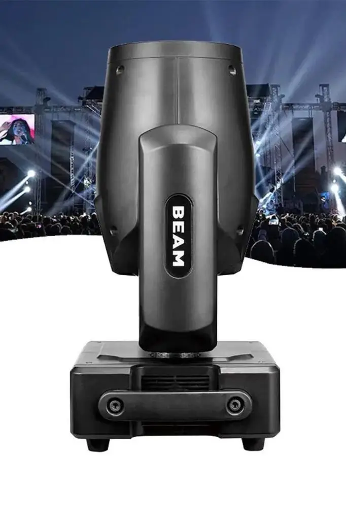 Quenlite Beam-280 9R Osram Ampül ile 280W Beam Spot Sahne Işık Cam Gobo Türk Bayrağı Efektli