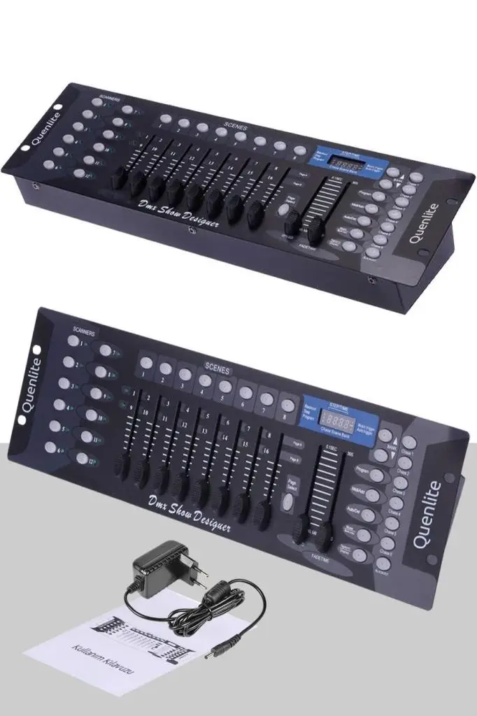 Quenlite DMX-1 Işık Kontrol Mikseri Masası DMX512 192 Kanal