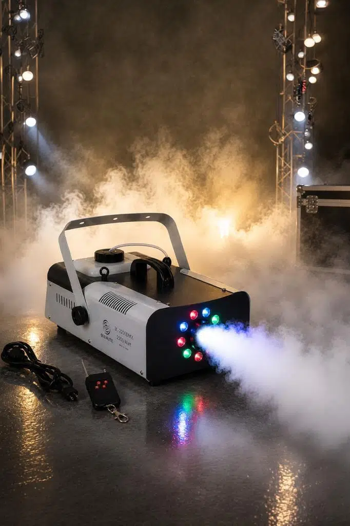 Quenlite QL-2200 DMX RGB Sis Makinası 2200 Wattı DMX Kontrollü LED Işıklı