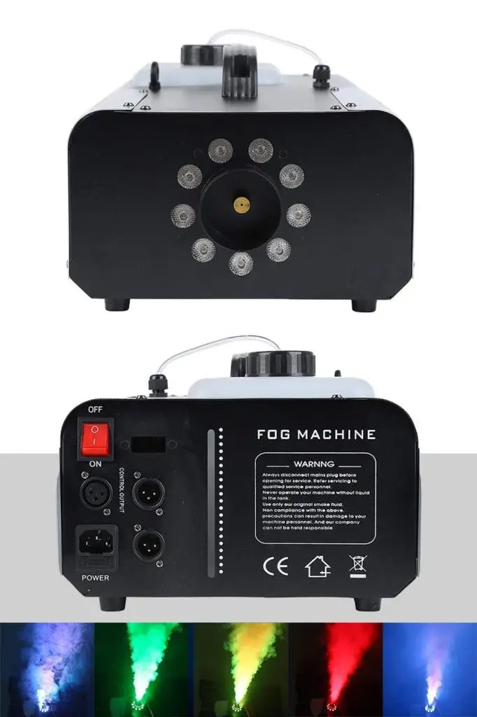Quenlite QL-2200LK DMX RGB Sis Makinası 2200 Watt DMX Kontrollü LED Işıklı (5 Litre Likitli)
