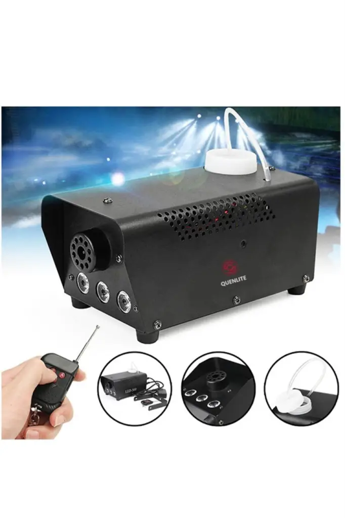 Quenlite QL-700RGB-LK Sis Makinası 700 Watt LED Işıklı ve Kumandalı (5 Litre Likitli)