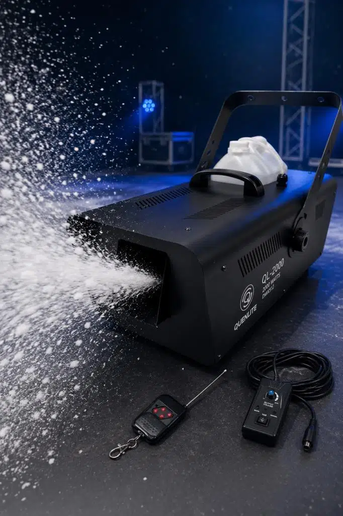 Quenlite QM-2000 DMX512 Kar Makinası 2000 Watt Uzaktan Kumandalı
