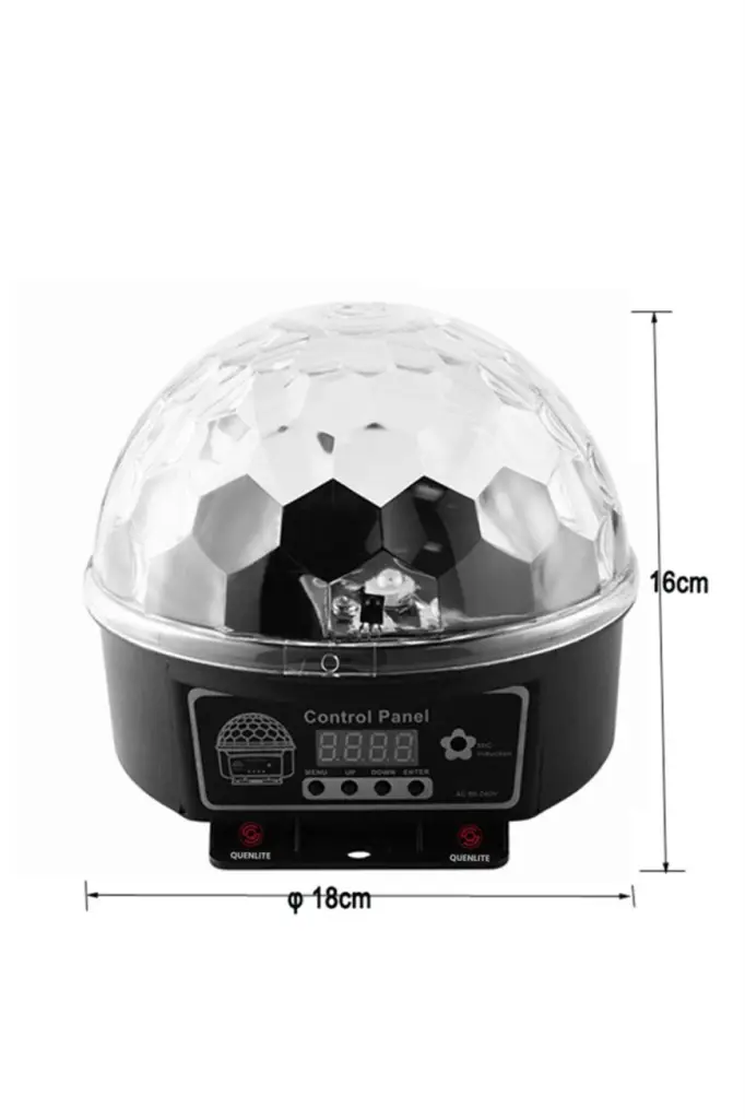 Quenlite QX-61 RGBW DMX512 Sahne Küre Led Işık Sistemi 6x1W Disko Işığı