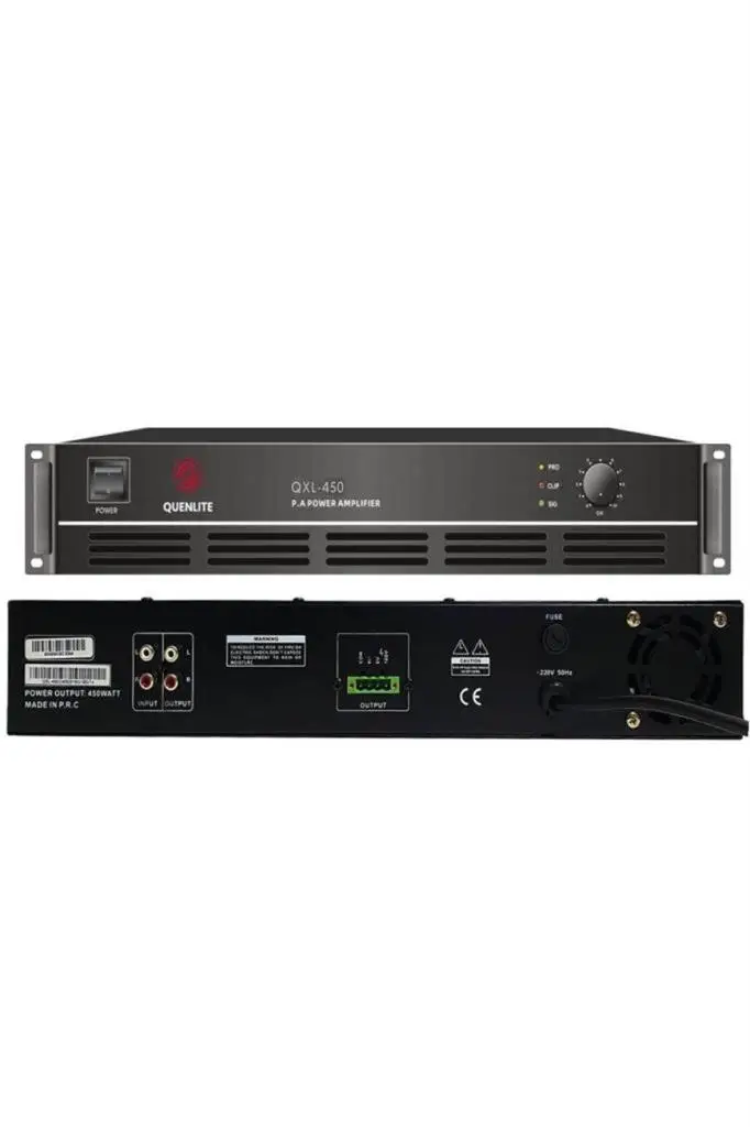 Quenlite QXL-450 Power Anfi 450 Watt Hat Trafolu 100V/8 Ohm