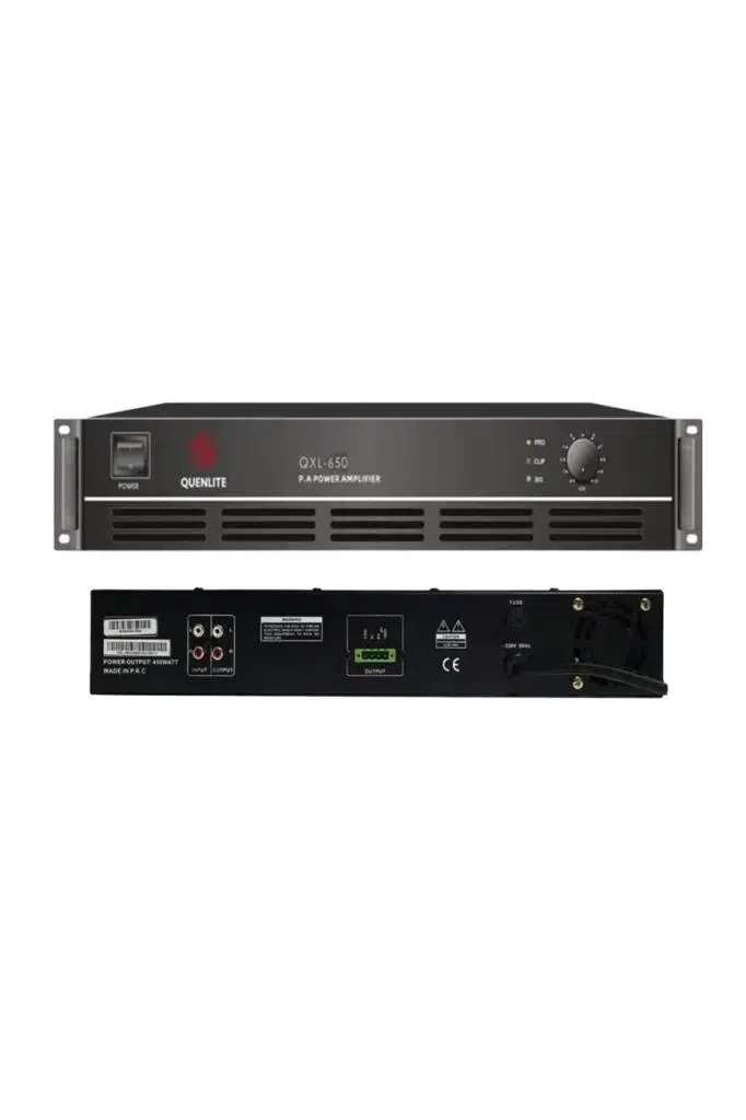 Quenlite QXL-650-OUT Power Anfi 650 Watt Hat Trafolu 100V/8 Ohm(OUTLET)