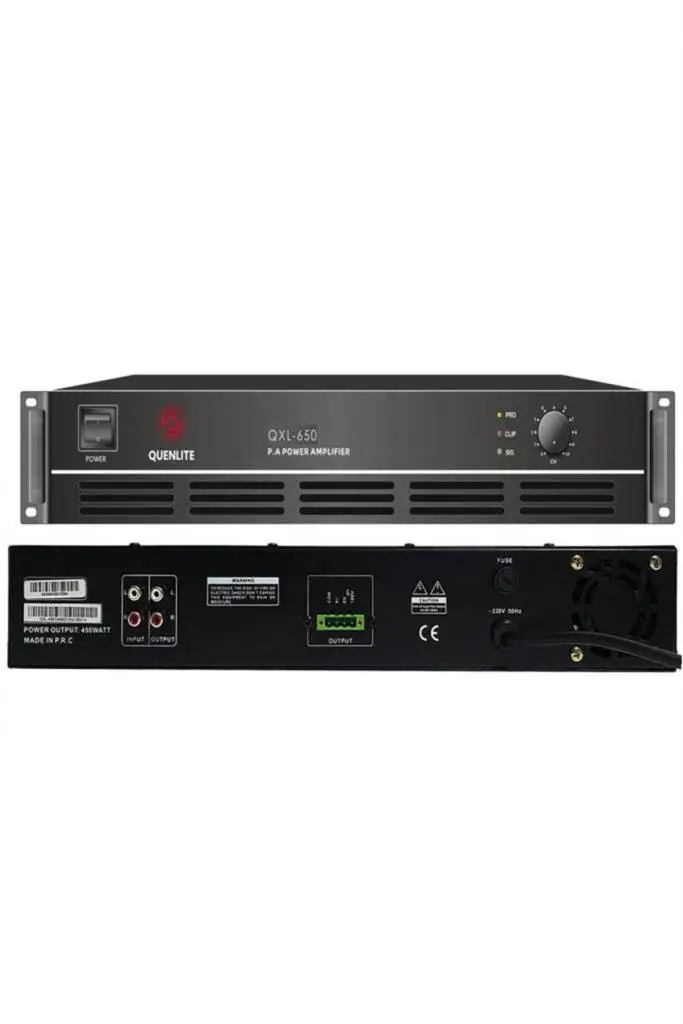 Quenlite QXL-650 Power Anfi 650 Watt Hat Trafolu 100V/8 Ohm