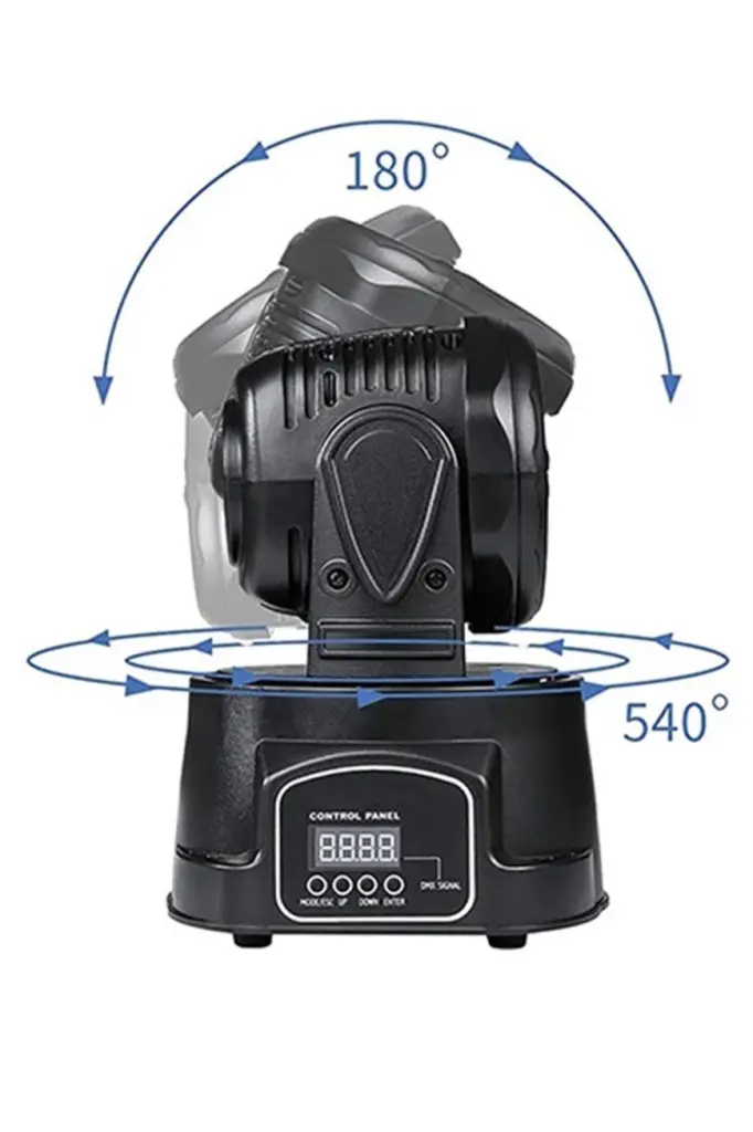 Quenlite Wash-107 DMX Moving Head Robot Sahne Işık Sistemi 7x10W RGBW