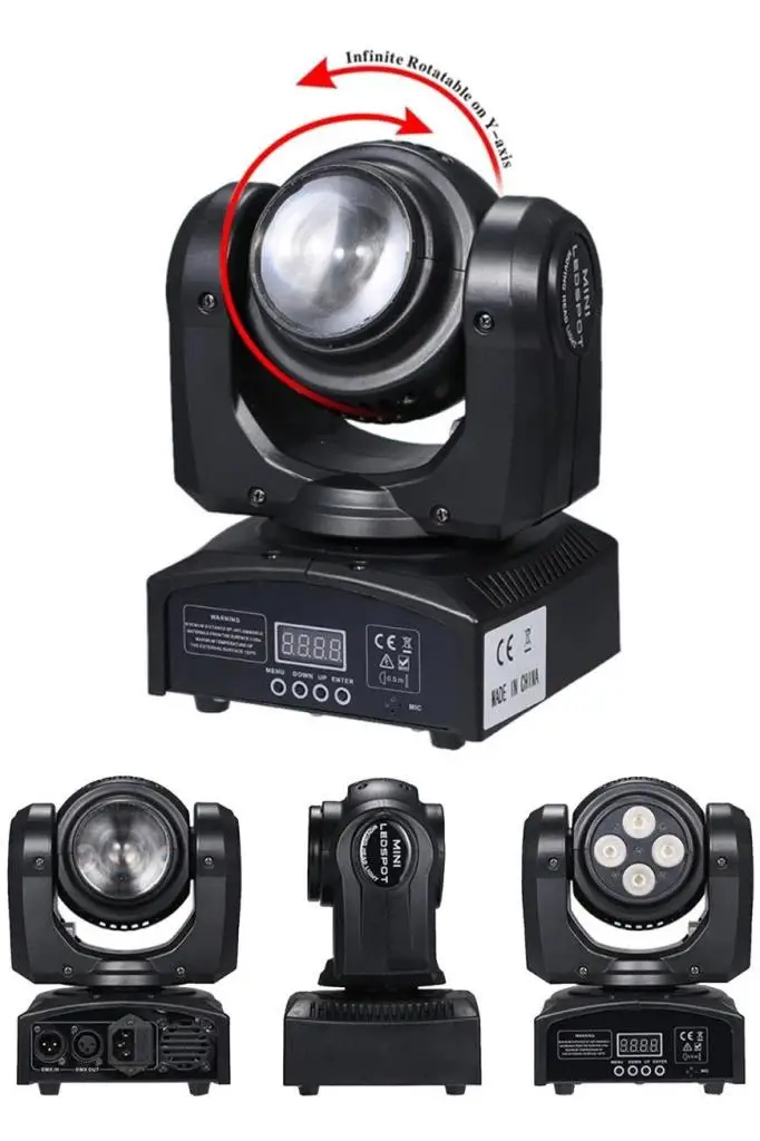 Quenlite Wash-207 DMX 512 Moving Head Hareketli Robot Sahne Işık Sistemi 70W RGBW