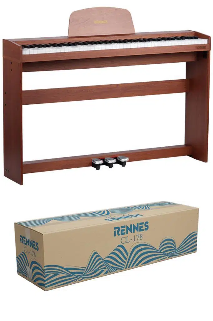 Rennes CL-178OR Tuş Hassasiyetli 88 Tuş Dijital Piyano Ahşap