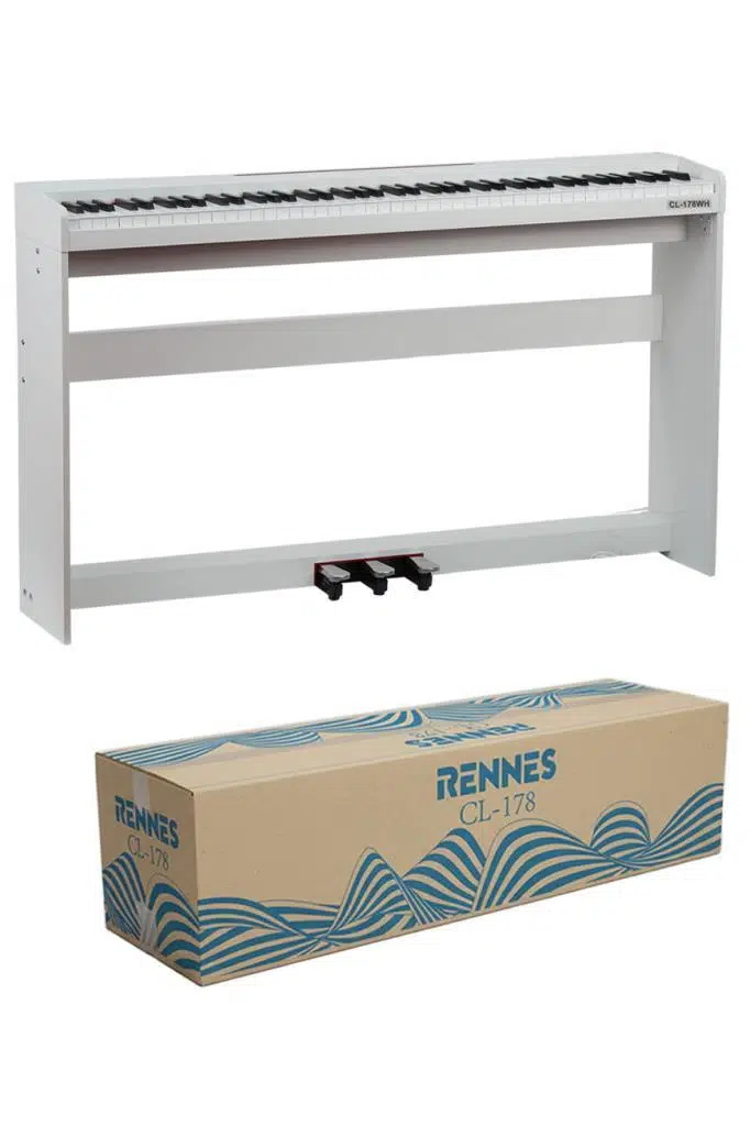 Rennes CL-178WH Tuş Hassasiyetli 88 Tuş Dijital Piyano Beyaz