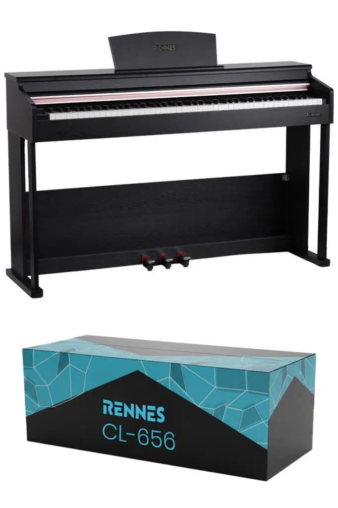 Rennes CL-656BK Hammer Action 88 Tuş Dijital Piyano Profesyonel Siyah