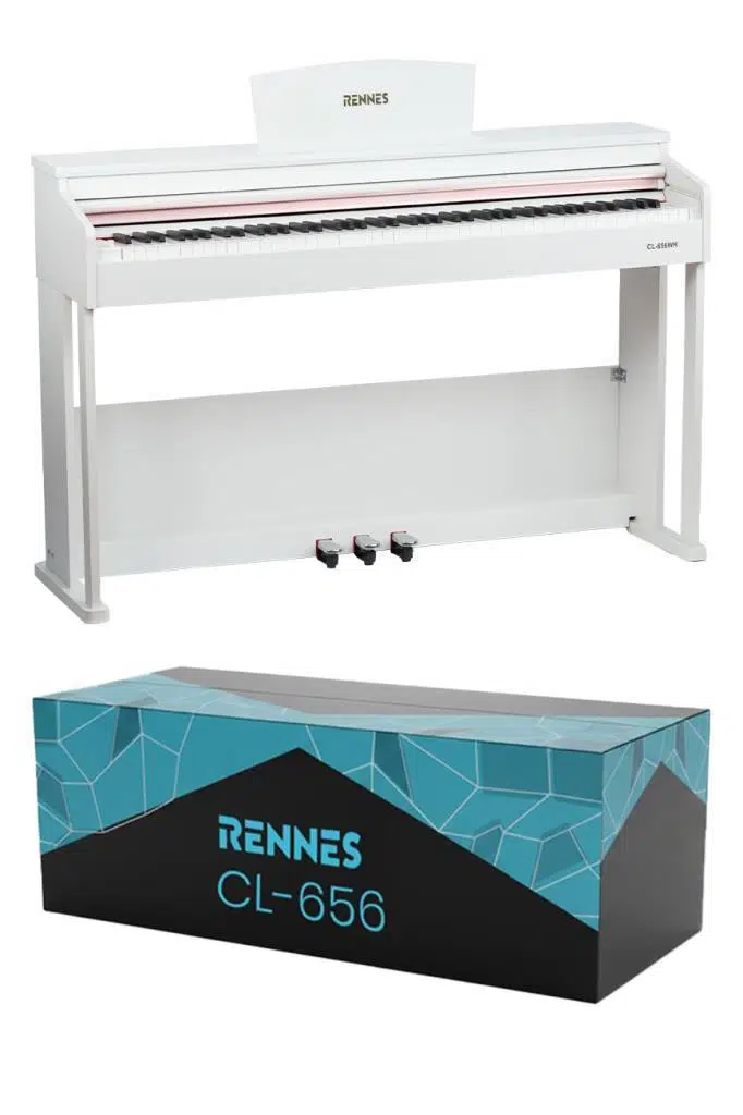 Rennes CL-656WH Hammer Action 88 Tuş Dijital Piyano Profesyonel Beyaz