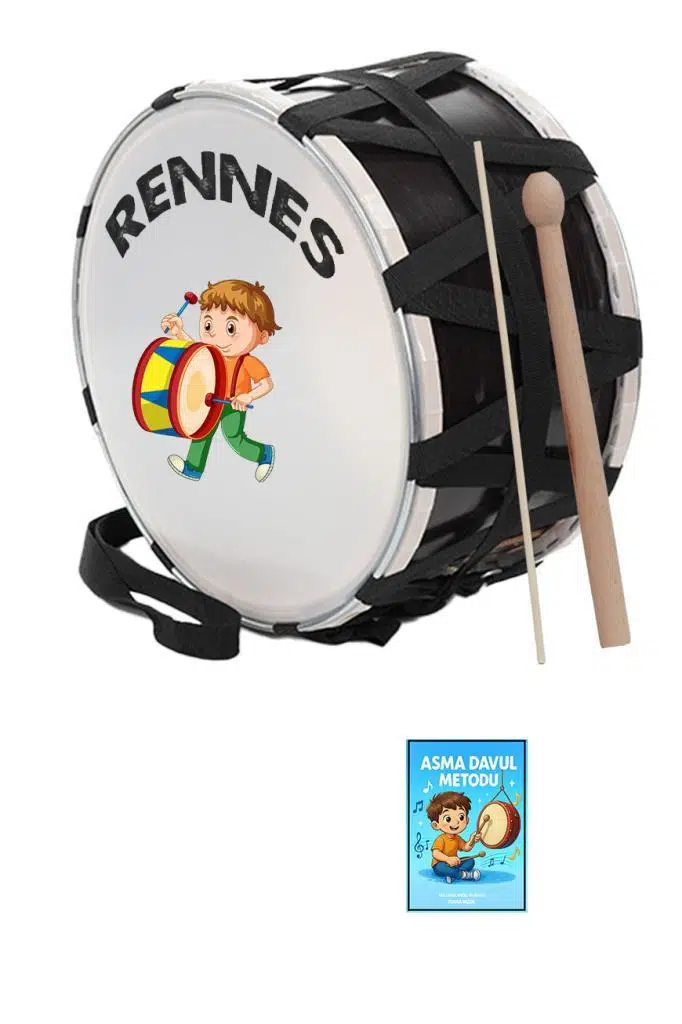 Rennes DVL-30BRW Örf Aletleri Özel Tasarım Çocuk Davulu 30 cm