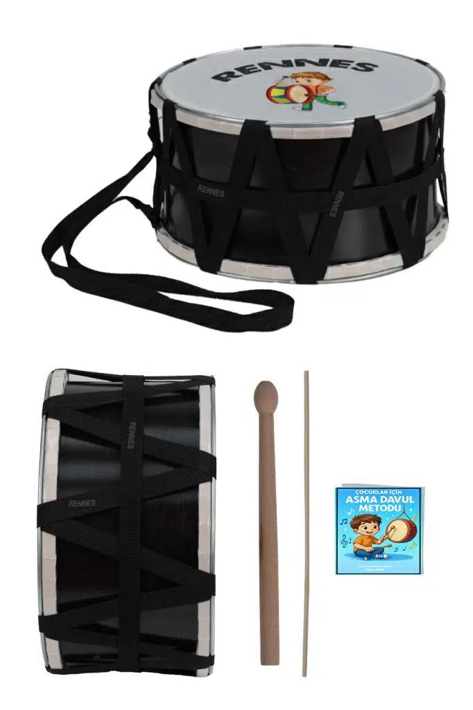 Rennes DVL-30BRW Örf Aletleri Özel Tasarım Çocuk Davulu 30 cm