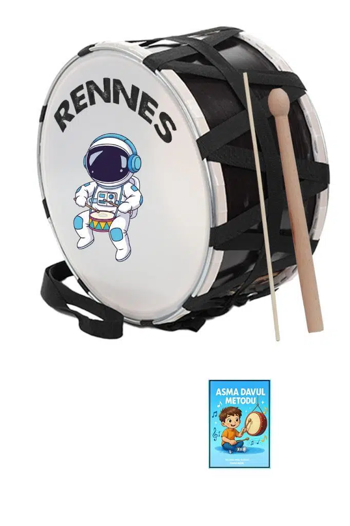 Rennes DVL-31BRW Örf Aletleri Özel Tasarım Çocuk Davulu 30 cm