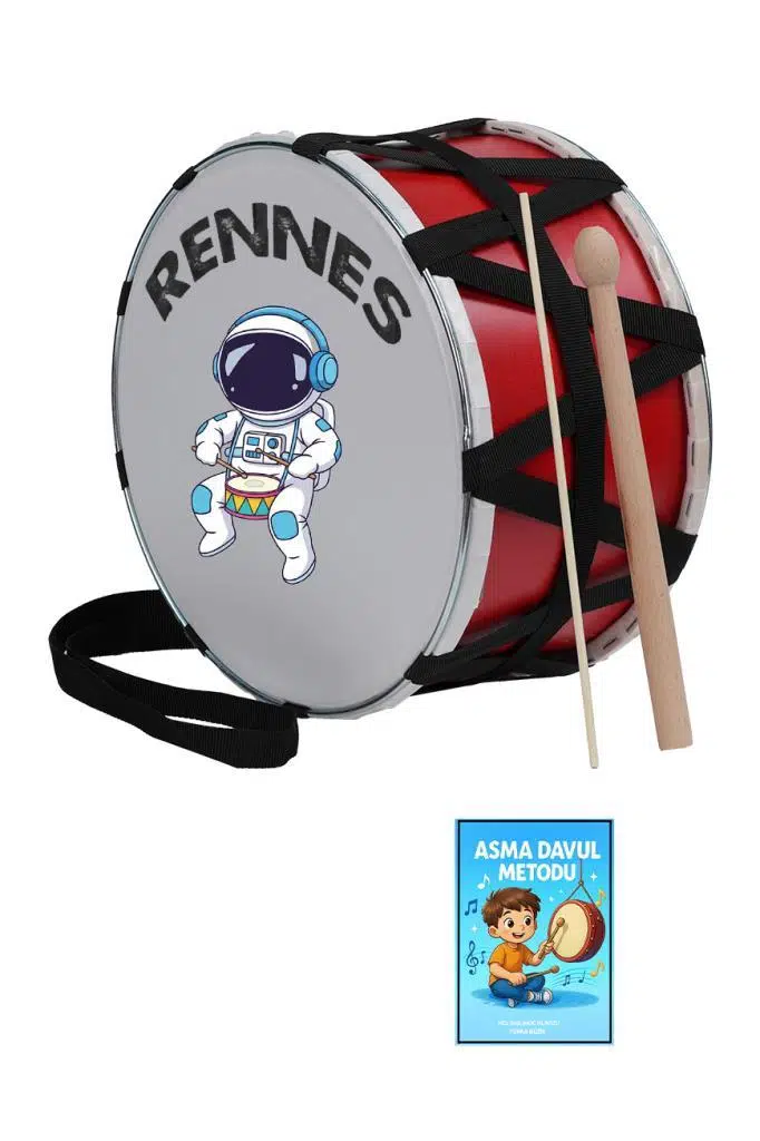 Rennes DVL-31RD Örf Aletleri Özel Tasarım Çocuk Davulu 30 cm