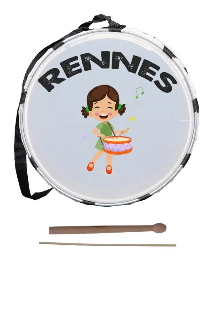 Rennes DVL-32BRW Örf Aletleri Özel Tasarım Çocuk Davulu 30 cm