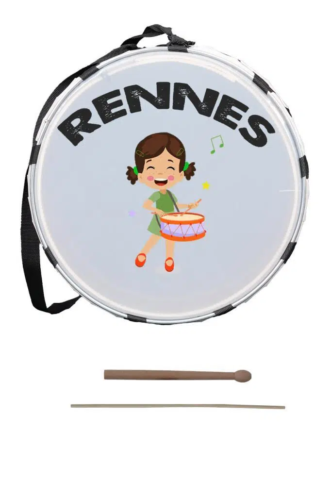Rennes DVL-32RD Örf Aletleri Özel Tasarım Çocuk Davulu 30 cm