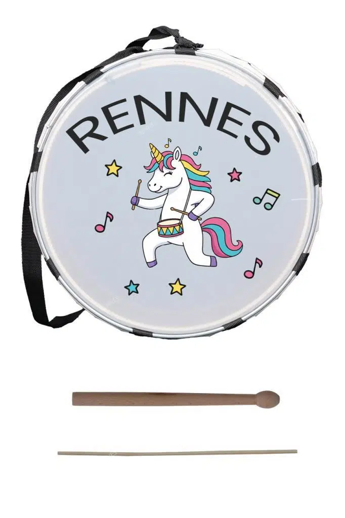 Rennes DVL-33RD Örf Aletleri Özel Tasarım Çocuk Davulu 30 cm