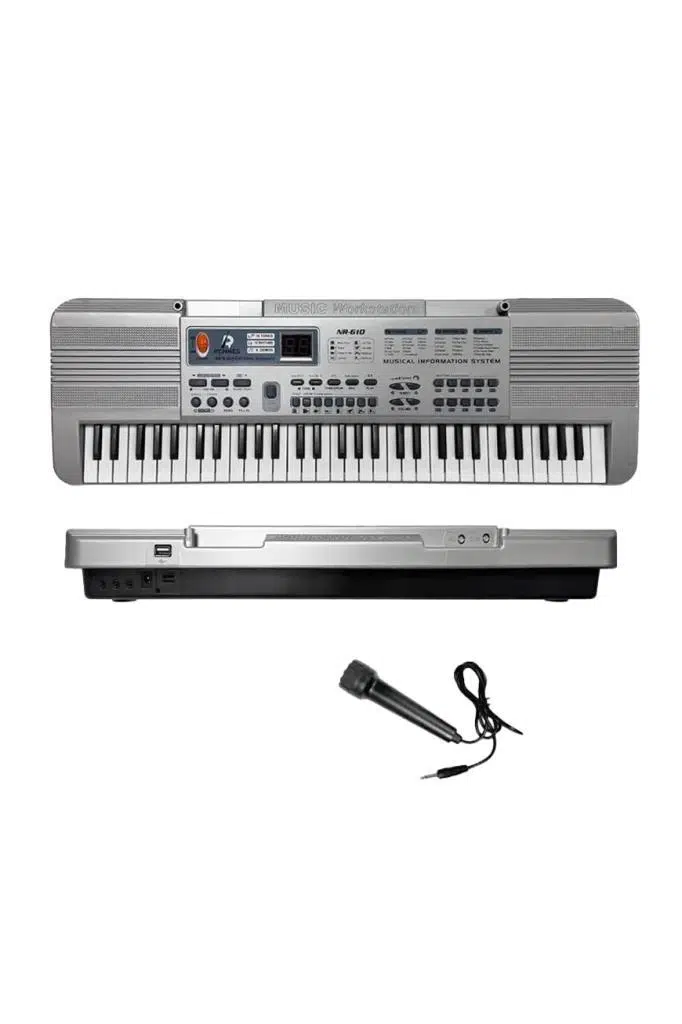 Rennes NR-610-OUT Çocuklar İçin 61 Tuşlu Org USB MP3 Pilli Mikrofonlu Org (OUTLET)