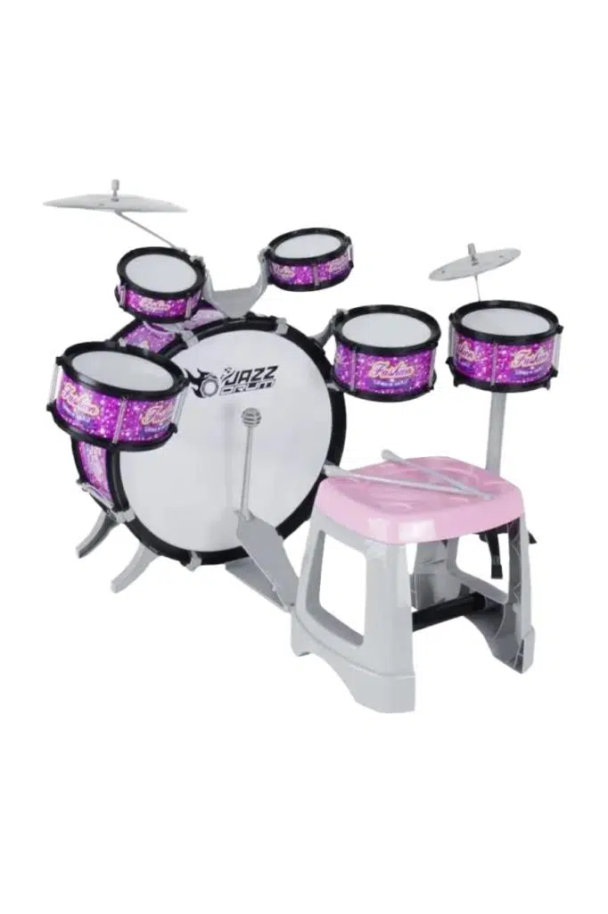 Rennes RKD-08BK-OUT 2-5 Yaş Çocuklar İçin Oyuncak Bateri Seti Siyah (OUTLET)