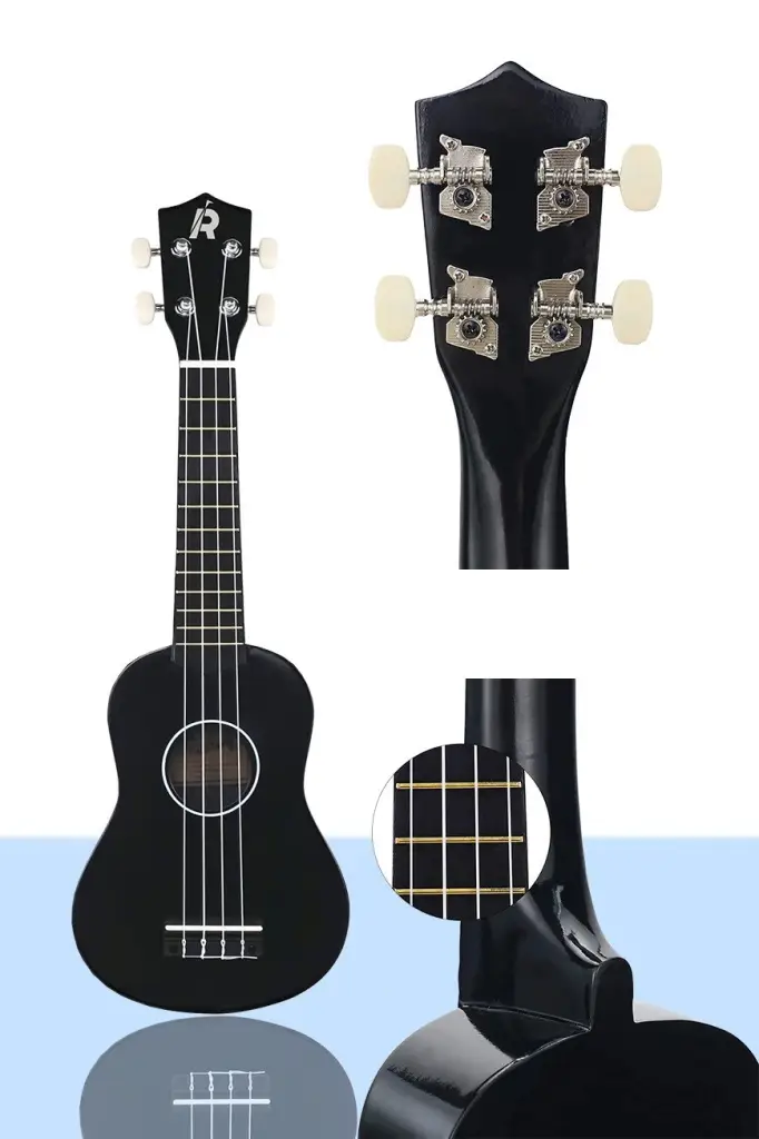 Rennes UR-21BK Siyah Soprano Ukulele (Çanta Askı Pena Metod)