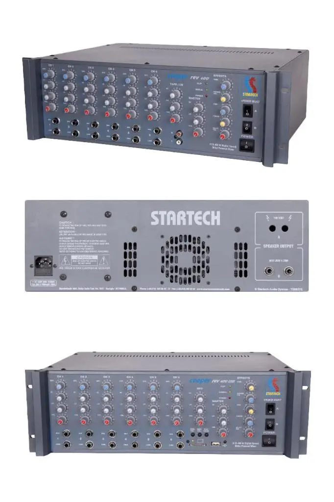 Startech Cooper Rev-400 USB 400 Watt Reverbli Cami Anfisi Mono Anfi