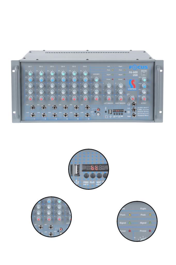 Startech Focus F6-600 Watt USB Cami Anfisi