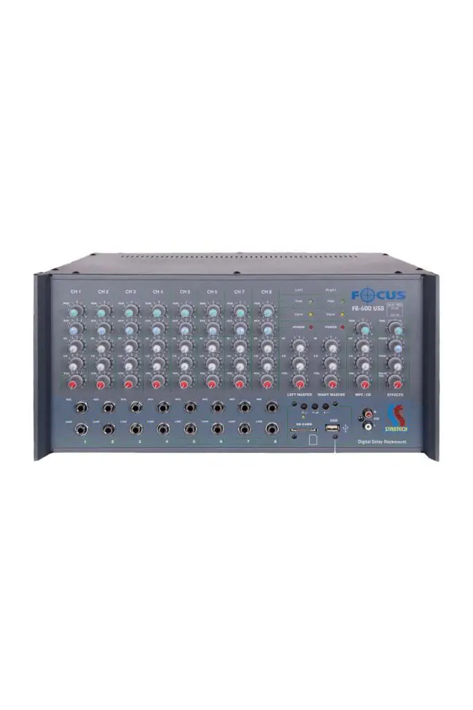Startech Focus F8-600T USB 2x300W Hat Trafolu Stereo Anfi Power Mixer Amfi
