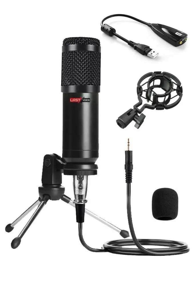 Stüdyo Ekipmanları Midi Live Paket-1 Ses Kartlı Mikser Midi Klavye BM800 Mikrofon Kulaklık