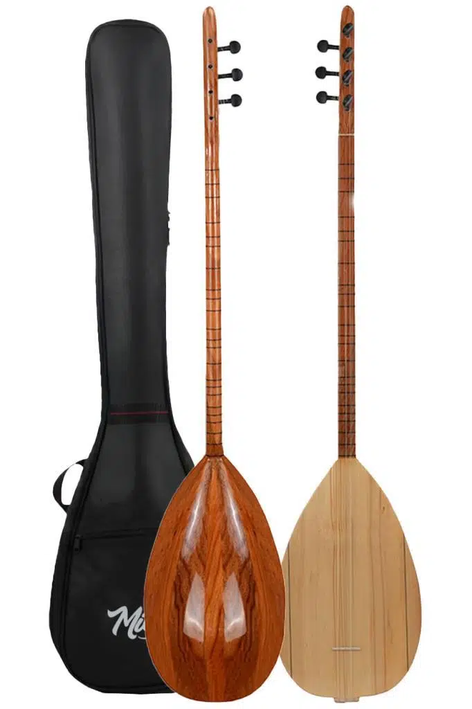 Yonka B-141U-AMP Amfili Uzun Sap Karaağaç Kaliteli Saz Bağlama Seti