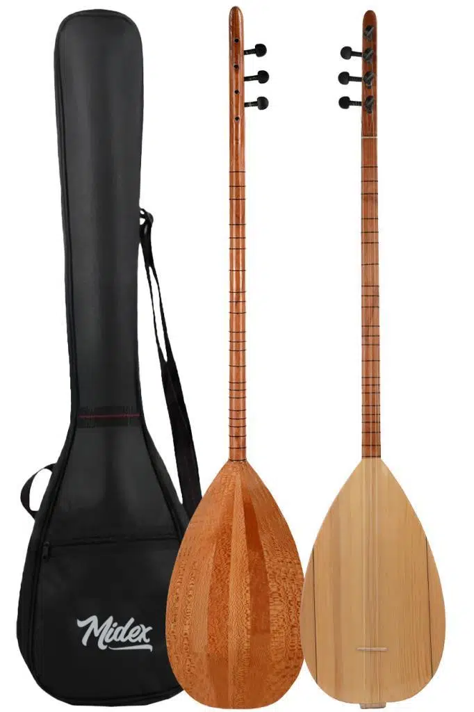 Yonka B-142U Uzun Sap Çınar Ağacı Gövde Kaliteli Gürgen Sap Saz Bağlama Seti