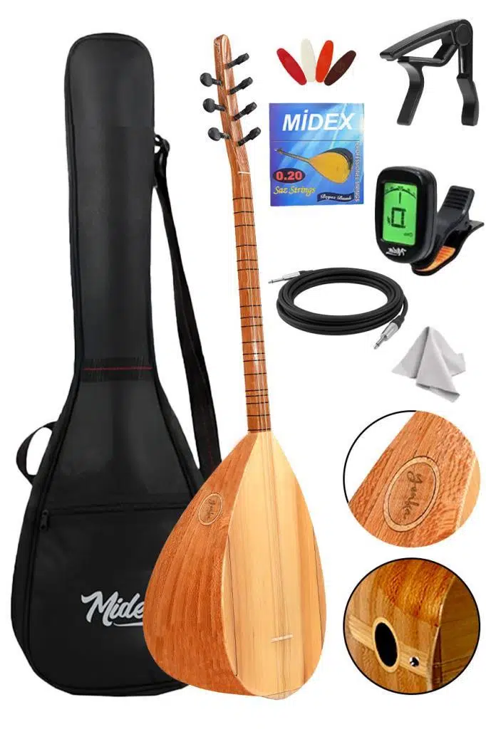 Yonka B-143K Kısa Sap Dut Ağacı Gövde Kaliteli Gürgen Sap Saz Bağlama Seti